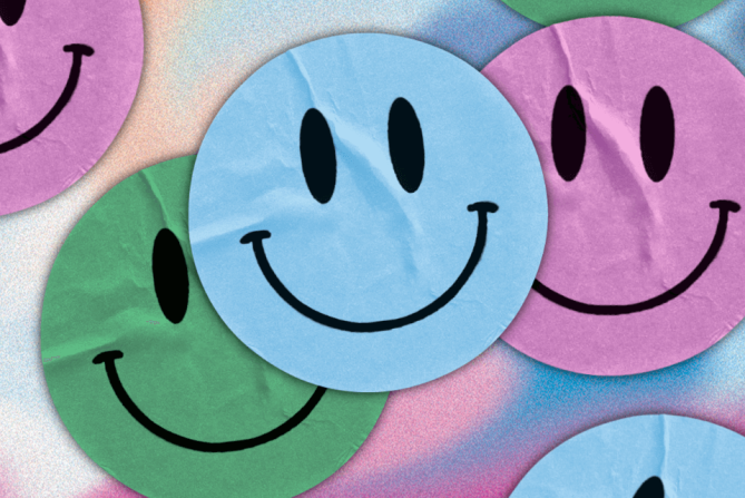 happy faces depicting having a great day