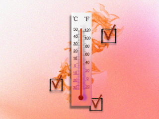 Thermometer heating up symbolizing how to express anger