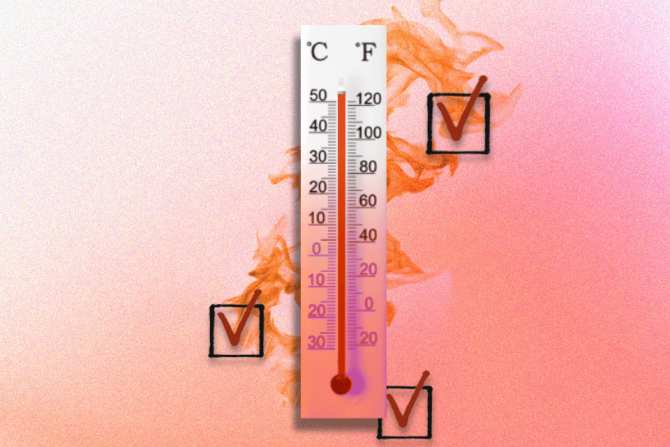 Thermometer heating up symbolizing how to express anger