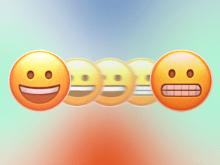 Emoji faces wondering why do I feel anxious for no reason