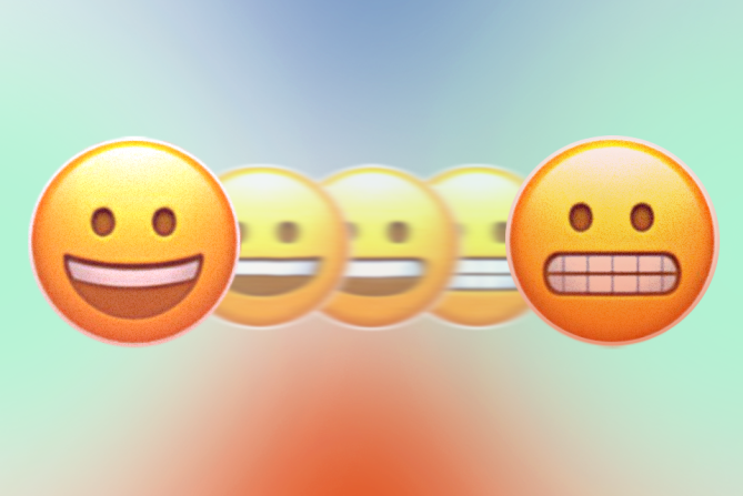 Emoji faces wondering why do I feel anxious for no reason