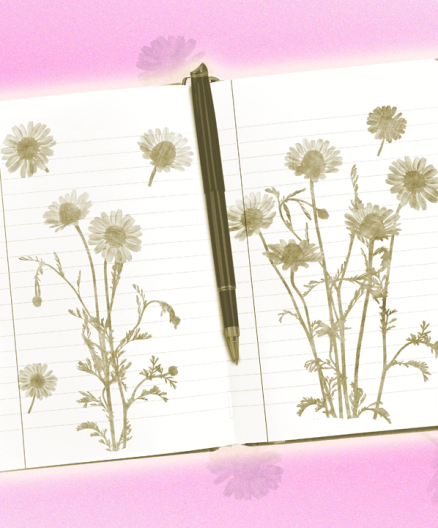 journal prompts with flowers