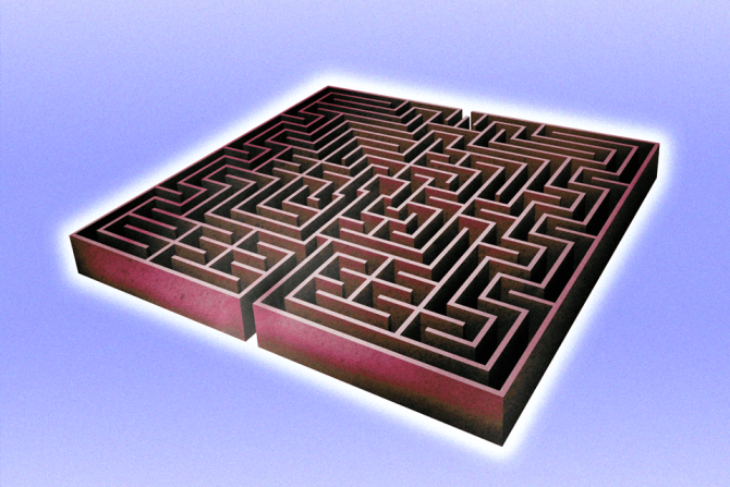 a maze symbolic for being stuck