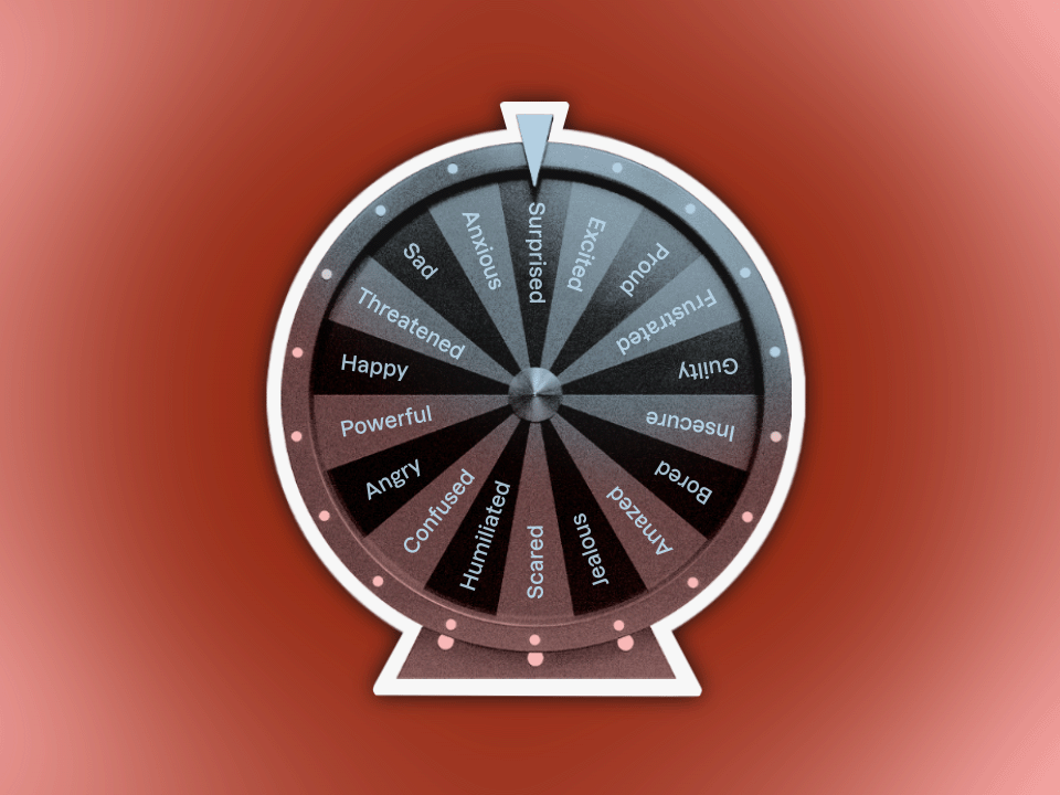 Feelings wheel so you can get to the bottom of your feelings