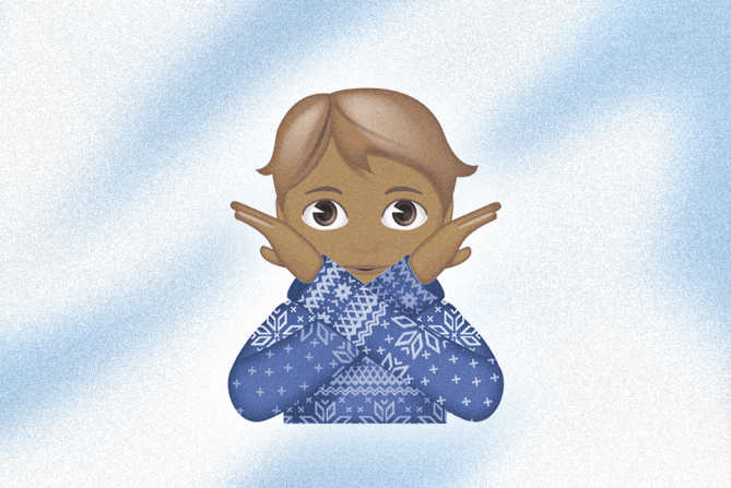 an emoji that is setting boundaries with family
