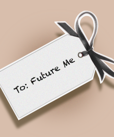 gift tag for your self-care strategies that says: To Future Me