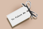 gift tag for your self-care strategies that says: To Future Me