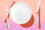 A plate and utensils to symbolize that we're going to talk about eating disorders and disordered eating