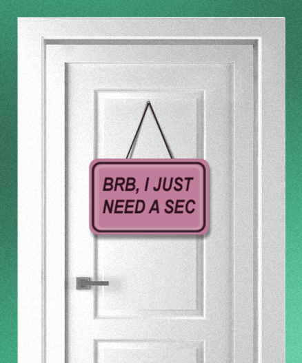 A door with a sign about protecting your peace during the holidays