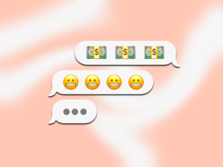 Text showing money conversations