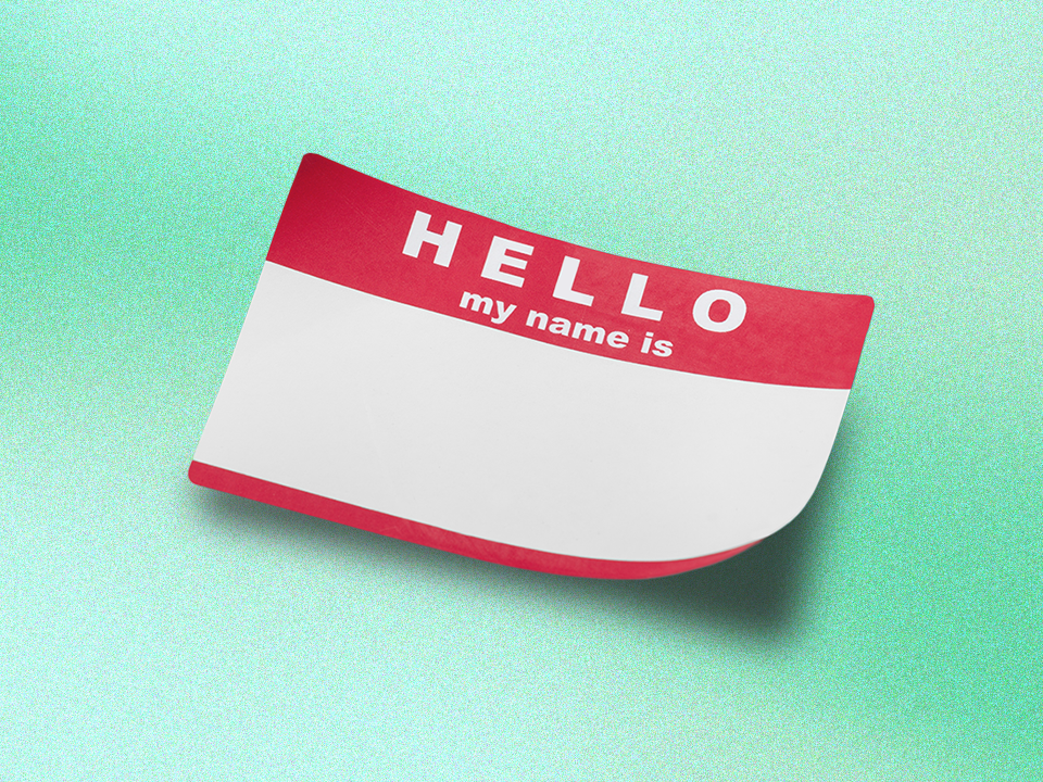 Gender identity name tag