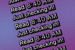 Read receipt text indicating your friend has read your text message