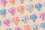 Thumbs down emoji indication someone has been rejected