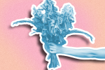 A wilting bouquet of flowers representing mother's day messages