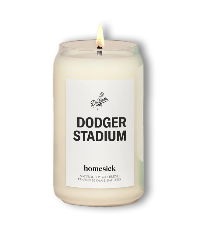Homesick Dodger Stadium Candle