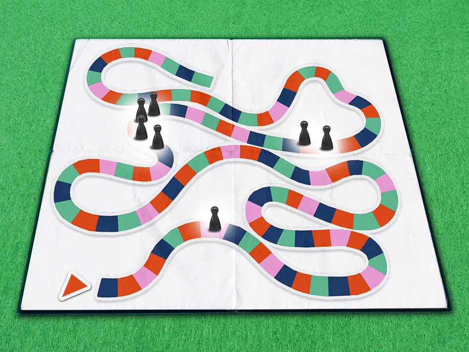 a game board that can make people feel lost