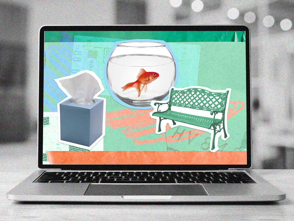 Virtual loneliness workshops on a laptop